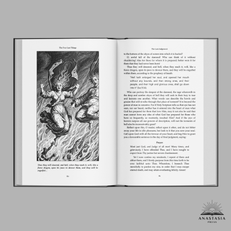 Open copy of the book showing an illustration