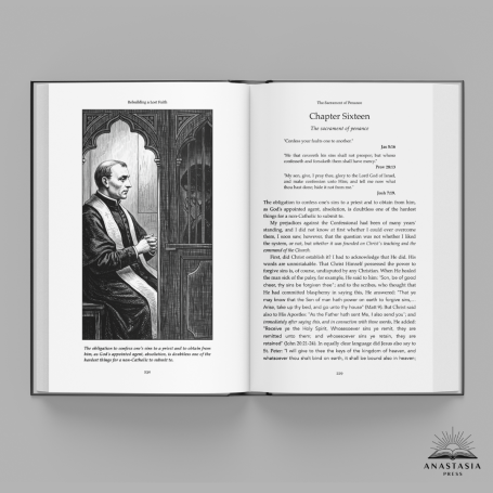 Open copy of the book showing an illustration